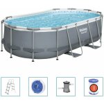 Bestway - piscine hors sol power steel ovale 427x250x100 cm Bestway - piscine hors sol power steel ovale 427x250x100 cm