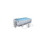 Bestway - piscine hors sol rectangulaire 56442 404x201x100 cm avec pompe filtre a' sable et e'chelle