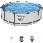 Piscine hors sol ronde 366x100cm steel pro max bestway 56418