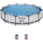 Piscine avec structure ronde steel pro max 366x76 cm bestway 56416