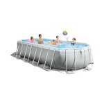 Intex - piscine tubulaire prism frame - ovale - 610x305x122cm