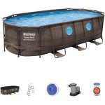 Piscine tubulaire ovale power steel swim vista pool 5. 49 x 2. 74 x h. 1. 22 m