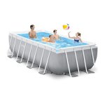 Piscine tubulaire rectangulaire intex prism frame 4 x 2 x 1, 22 m