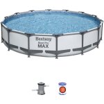 Piscine hors sol steel pro max diametre 427 x 84 cm, filtre a cartouche