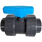 Piscineo - vanne  boisseau dmontable pvc pression  coller diam. 63