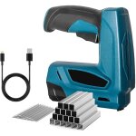 Pistolet � agrafes sans fil brad nailer, pistolet � ongles �lectrique 2 en 1 avec c�ble micro usb, agrafes ...