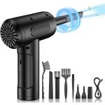 Pistolet � air comprim�, 3 vitesses, 91 000 tr / min, souffleur d'air sec pour pc, rechargeable par usb ...