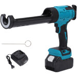 Pistolet � calfeutrer �lectrique sans fil avec 2 batteries, 9 outils de calfeutrage en silicone, 4 vitesses ...