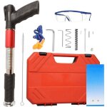 Pistolet a clou manuel, cloueur beton , 5 vitesses double silencieux cloueuse pneumatique, cloueur a ...