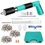 Pistolet � clous manuel, cloueur beton, pistolets � ongles, cloueuse rivet avec 400 clous, outil � ongles ...