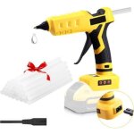 Pistolet � colle chaude 18 v / 20 v, 100 w - pistolet �lectrique portable avec 30 b�tons de colle 11 ...