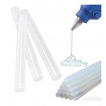Pistolet à colle chaude 8x50 mm, recharges, lot de 12 pièces, forte, incolore Pistolet à colle chaude 8x50 mm, recharges, lot de 12 pièces, forte, incolore