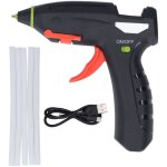 Pistolet à colle mini kit de thermofusible rechargeable usb sans fil avec 5 btons outils de bricolage ... Pistolet à colle mini kit de thermofusible rechargeable usb sans fil avec 5 btons outils de bricolage ...