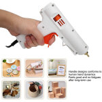 Pistolet � colle thermofusible 100 - 240 v 120 w, temp�rature constante r�glable, blanc