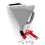 Wiltec pistolet  crpir pneumatique ? avec godet de 75 l ? 3, 4?4, 8 bars ? raccord rapide 1 / 4  ? ...