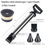Pistolet extrudeur pistolet � coulis pour mortier en acier inoxydable - seringue � mortier - pompe � ...