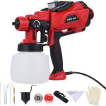Pistolet � peinture, 550w 32000rpm , 3 buses et 3 modes de pulv�risation, r�servoir de 1200ml, led r�tractable ...