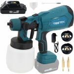 Teetok - pistolet � peinture, compatible avec la batterie makita, pistolet � peinture �lectrique pour ...