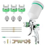 Pistolet  peinture professionnel haute pression kit de pistolet  air comprim alimentation par gravit ...