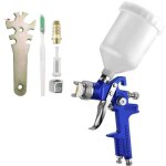 Pistolet pulv�risateur hvlp 600 ml, buse en cuivre de 1, 7 mm avec r�gulateur de pression d'air pour ...