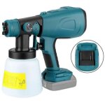 Crea - pistolet pulvrisateur de peinture lectrique 1000 ml pour batterie makita 18 volts sans fil