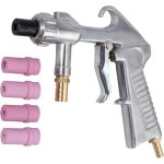 Pistolet de sablage sableuse + 4 buses en c�ramique + jeu d'embouts de buse en fer suppl�mentaire