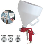 Pistolet � texture pneumatique, pulv�risateur de peinture pour cloisons s�ches de 1, 58 gallon avec 3 ...