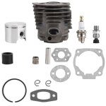 Piston de cylindre de 46 mm avec kit de joints pour moteur nikasil husqvarna 50, 51, 55 rancher