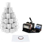 Pixmax - presse à chaud pour tasses & 72 tasses 325ml Pixmax - presse à chaud pour tasses & 72 tasses 325ml