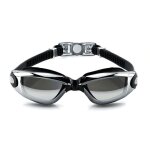 Placage noir - lunettes natation - lunette de piscine anti bue et protection uv avec boite de rangement ...