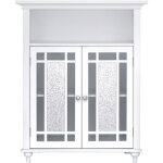 Placard de rangement meuble bas de salle de bain blanc windsor teamson home elg - 529