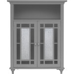 Teamson home - placard de rangement meuble bas de salle de bain gris windsor ehf - 529g Teamson home - placard de rangement meuble bas de salle de bain gris windsor ehf - 529g