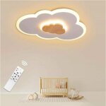 Fitags - plafonnier, 20w 40cm cloud led télécommande dimmable 3000k - 6000k moderne blanc chambre d'enfant ... Fitags - plafonnier, 20w 40cm cloud led télécommande dimmable 3000k - 6000k moderne blanc chambre d'enfant ...