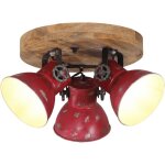 Plafonnier 25 w rouge d�lav� 35x35x25 cm e27 vidaxl