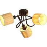 Plafonnier 3 flammes lampe de plafond couloir - lampe de plafond vintage noir naturel spot intérieur ... Plafonnier 3 flammes lampe de plafond couloir - lampe de plafond vintage noir naturel spot intérieur ...