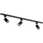 Plafonnier avec 3 spots orientables. spots led noirs. clairage moderne blanc chaud. convient pour le ...