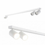 Plafonnier � 4 spots orientables ip20 gu10 230v malga 4 line blanc edo solutions