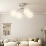 Plafonnier avec abat - jour en maille m�tallique pour 4 led g9