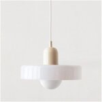 Plafonnier color lampe  suspension du milieu du sicle avec abat - jour en verre clairage suspendu ...