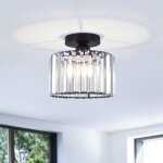 Plafonnier en cristal ? plafonnier semi - encastr�, lustre moderne, plafonnier r�tro pour cuisine, chambre ...