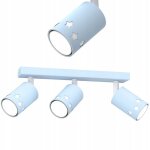 Plafonnier enfant spot pour garon led toiles bleues
