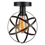 Plafonnier d'int�rieur en m�tal lampe de plafond r�tro luminaire plafonnier vintage pour balcon, restaurant, ...