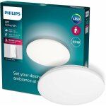 Philips - plafonnier izso aio 40w rond, t�l�commande sans fil incluse, blanc chaud � blanc froid