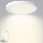 Plafonnier led 18 w 1800 lm, ip44, fin, blanc neutre 4500 k, rond et plat, Ø 220 mm, driver inclus. pour ... Plafonnier led 18 w 1800 lm, ip44, fin, blanc neutre 4500 k, rond et plat, Ø 220 mm, driver inclus. pour ...