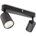 Plafonnier led � 2 flammes, pivotant et orientable spot mural, gu10 (sans ampoules) plafonnier r�tro ...