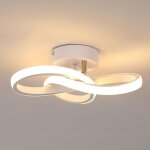 Plafonnier led 22w lampe de plafond en aluminium acrylic luminaire moderne simple pour salon cuisine ...