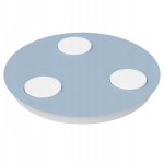 Plafonnier led 3x gx53, bleu enfant et jeunesse