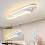 Plafonnier led : 46w blanc lampe de cuisine dimmable avec 1 spot de plafond & télécommande design moderne ... Plafonnier led : 46w blanc lampe de cuisine dimmable avec 1 spot de plafond & télécommande design moderne ...