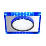 Plafonnier led candellux ssp, verre, deux circuits led, bleu