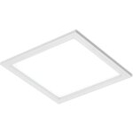 Plafonnier led carr� en blanc, luminaire plafonnier, plafonnier chambre, plafonnier salon, panneau led ...